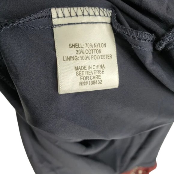 ModCloth A Night Like This Halter Dress Navy Red Lace Overlay Ruffle Hem 28 - Picture 16 of 16